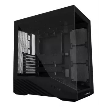 Korpusas Lian Li Vector V100 Midi Tower – juodas, permatomu stiklu