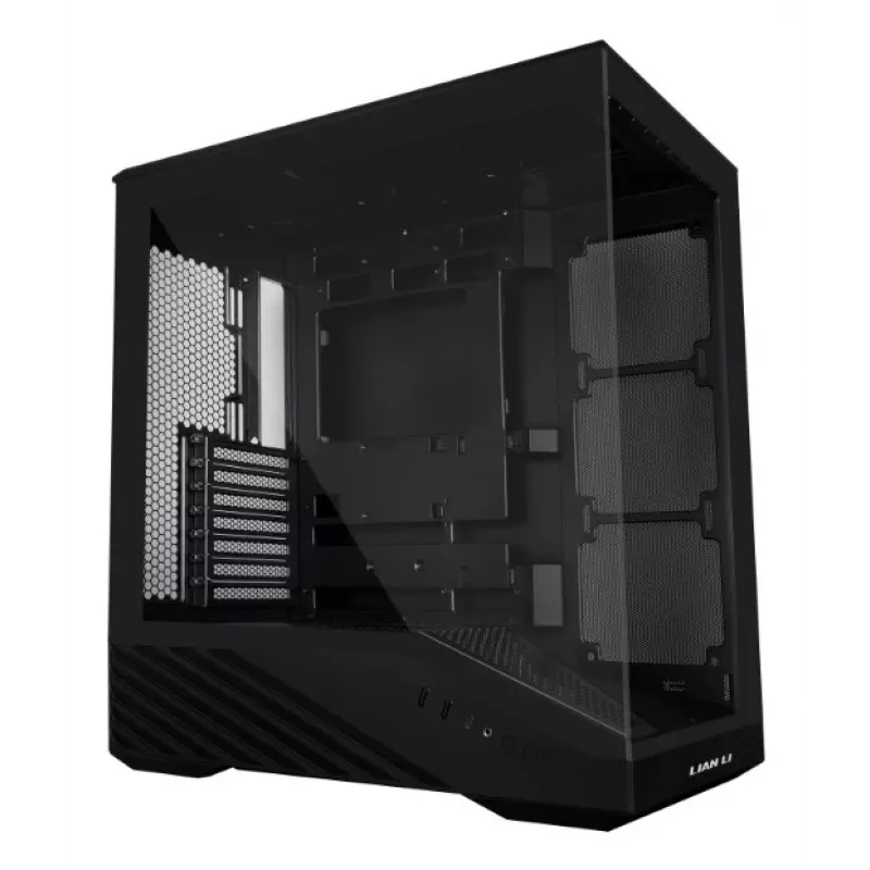 Korpusas Lian Li Vector V100 Midi Tower – juodas, permatomu stiklu