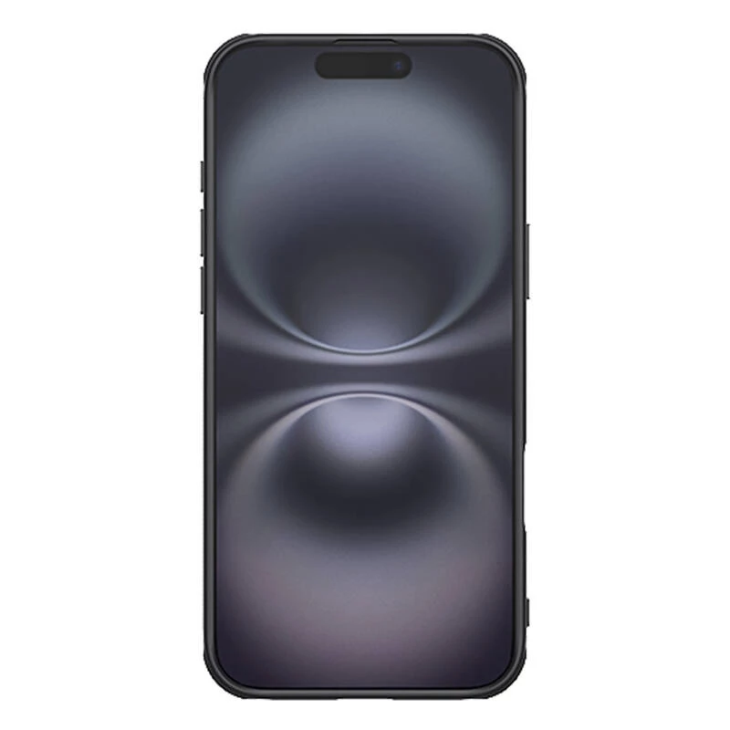 Apsauginis dėklas Nillkin iPhone 16 Plus Super Frosted Pro — juodas, kietas plonas lukštas