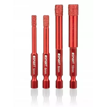 Pjūklų rinkinys skylėms Smart365 5–10 mm, HEX, 4 vnt.