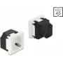 Delock Easy 45 įžemintas kištukinis lizdas 45° išdėstymas 45 x 45 mm (81422)