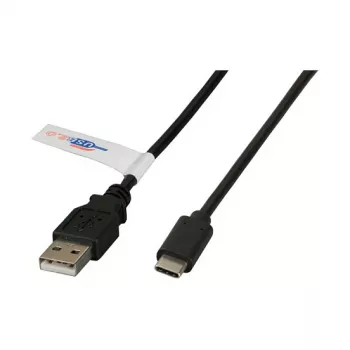 USB laidas EFB K5258SW.0,5 juodas