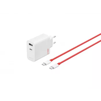 OnePlus 80W maitinimo adapteris (Type-C + Type-A)