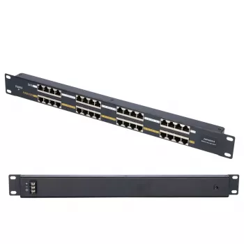 Extralink PoE injektorius 16 prievadų 16x 100Mb/s RJ45, montuojamas į stelažą