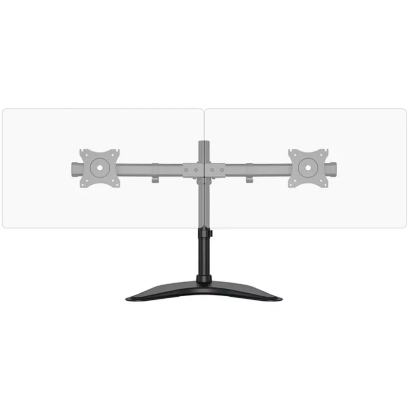 HAGOR HA FS – Laikiklis dviem monitoriams ant stalo, juodas, 38–68 cm (15–27 col.)