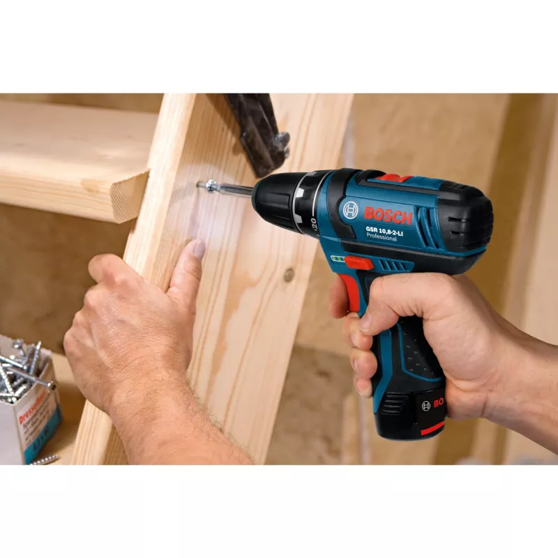 Bosch GSR 12V-15 Professional belaidis gręžtuvas-suktuvas 650 g juoda, mėlyna, raudona, sidabrinė