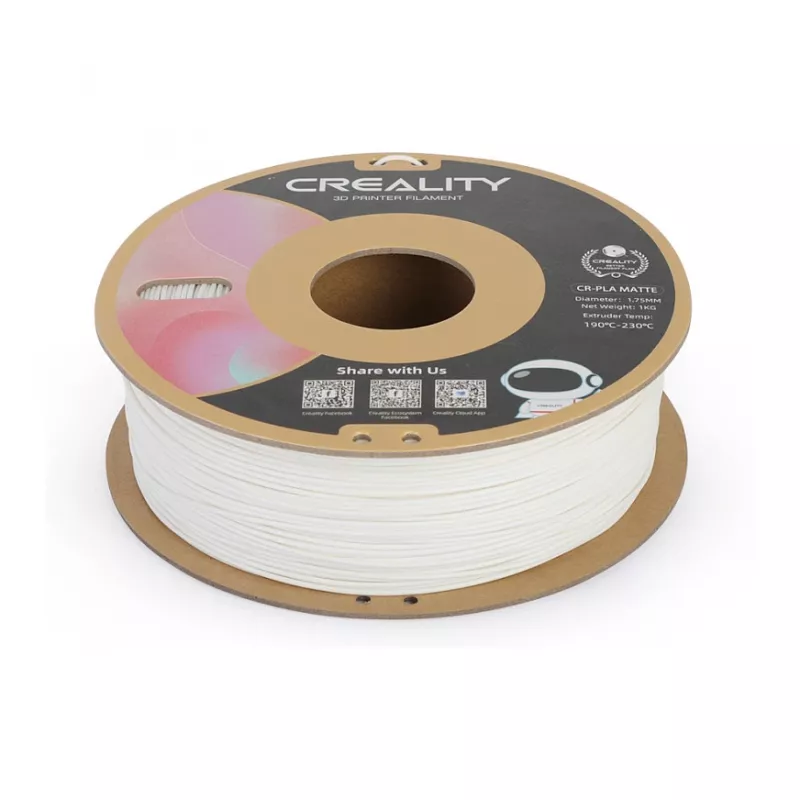 Creality PLA 1.75 mm baltas 1 kg kūgeliui (3301010296)