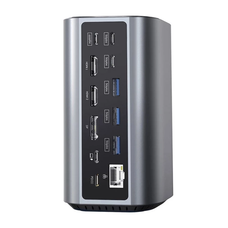 Dokavimo stotelė BlitzWolf BW-TH15 17in1 — 2x HDMI, DisplayPort, 4x USB-C