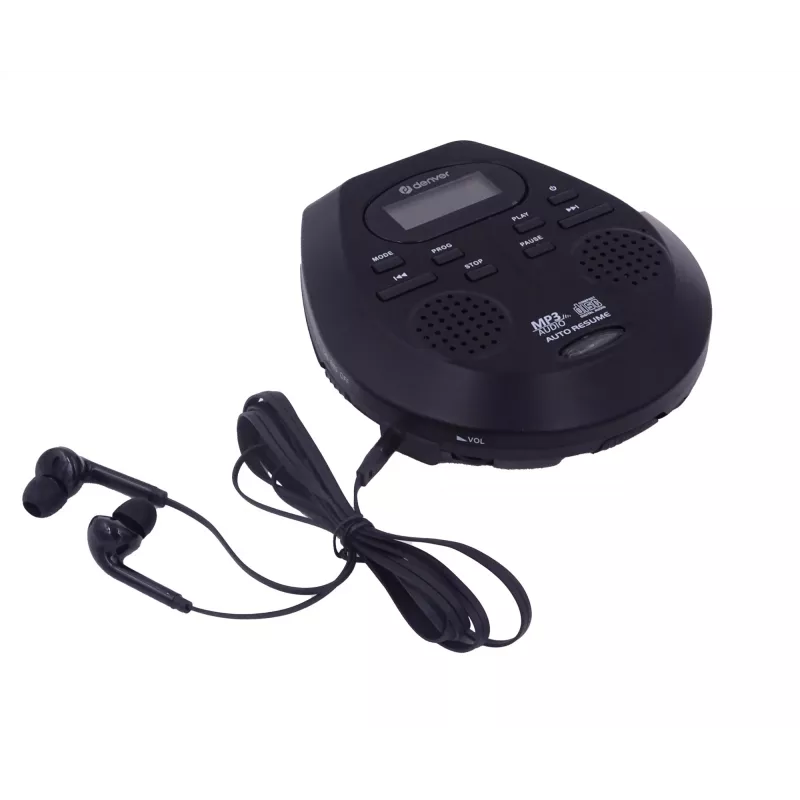 Nešiojamas CD grotuvas Denver DMP-395B Juodas MP3 atkūrimas LCD ekranas