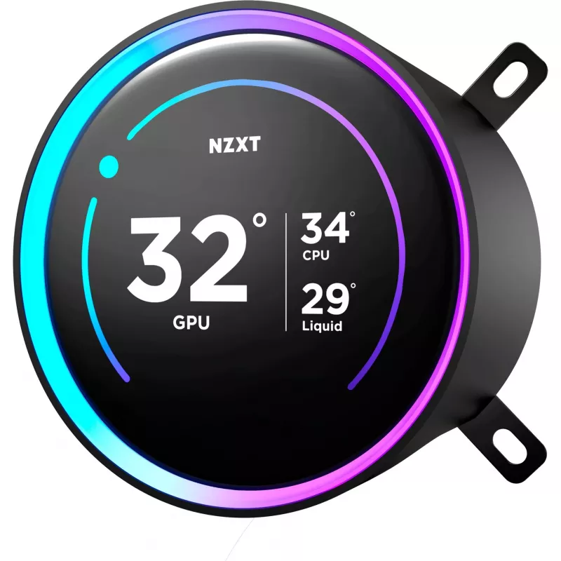 NZXT Kraken Elite 360 RGB procesoriaus vandens aušintuvas 12 cm juodas 1 vnt.