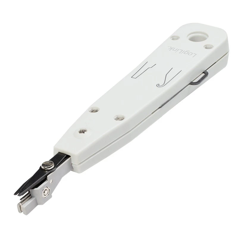 Kabelių užspaudimo įrankis LOGILINK WZ0001A RJ45/RJ11, integruotas pjaustytuvas ir nuplikiklis, baltas