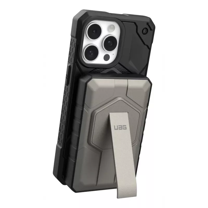 Urban Armor Gear 9B4411114036 nešiojamas įkroviklis 10000 mAh belaidžiu įkrovimu Juoda, Titanium