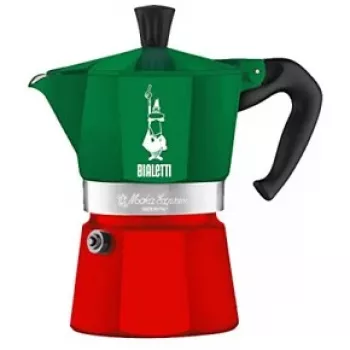 Moka puodas Bialetti 0005322 rankinis kavos virimo aparatas 0,13 L Žalia Raudona