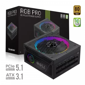 Gamemax Fully Modular 750W maitinimo blokas, 80 PLUS Gold