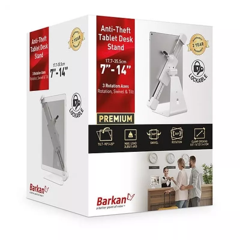 Apsauginis dėklas planšetei Barkan T71HL 35,6 cm Universal Baltas