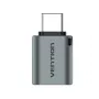 Vention USB-C (vyriškas) į USB 3.0 (moterišką) OTG adapteris, pilkas, aliuminio lydinys