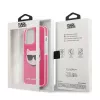 Karl Lagerfeld KLHCP13XTPECPI iPhone 13 Pro Max 6,7 colio kietas dėklas Fuchsia/FUSCHIA Choupette Head