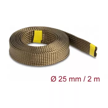 DeLOCK 20889 Kabelių rankovė iš bazalto pluošto, ruda, 2,5 cm