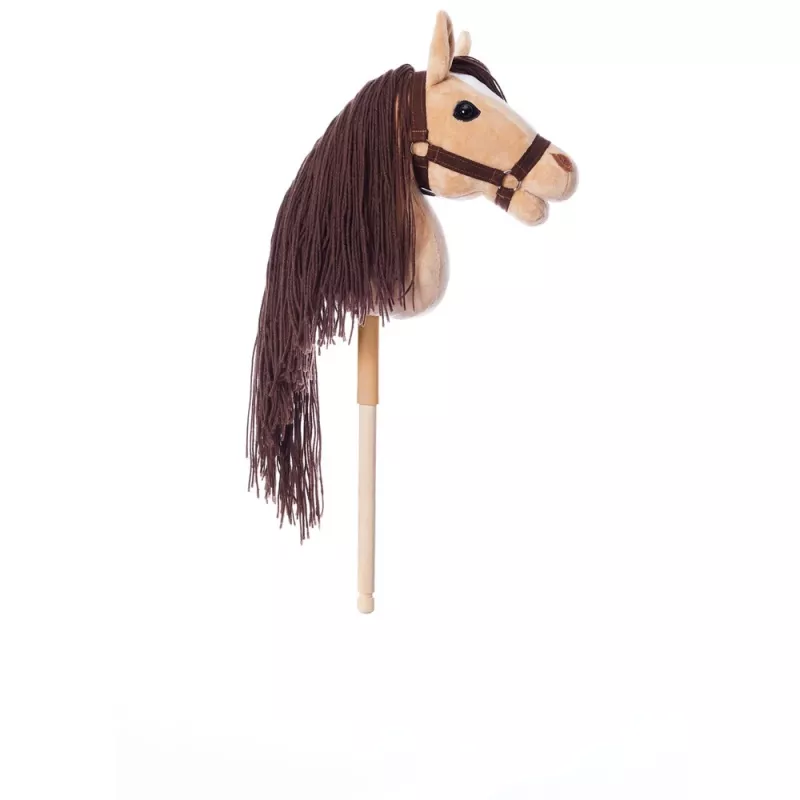 Arklinkas ant lazdos HOPPIHORSE Hobby Horse A3 smėlio spalvos