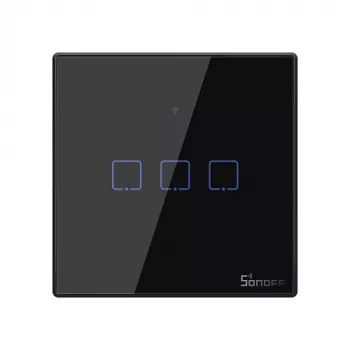 Išmanusis jungiklis „Smart Switch“ Wi-Fi + RF 433 Sonoff T3 EU TX (3 kanalai)