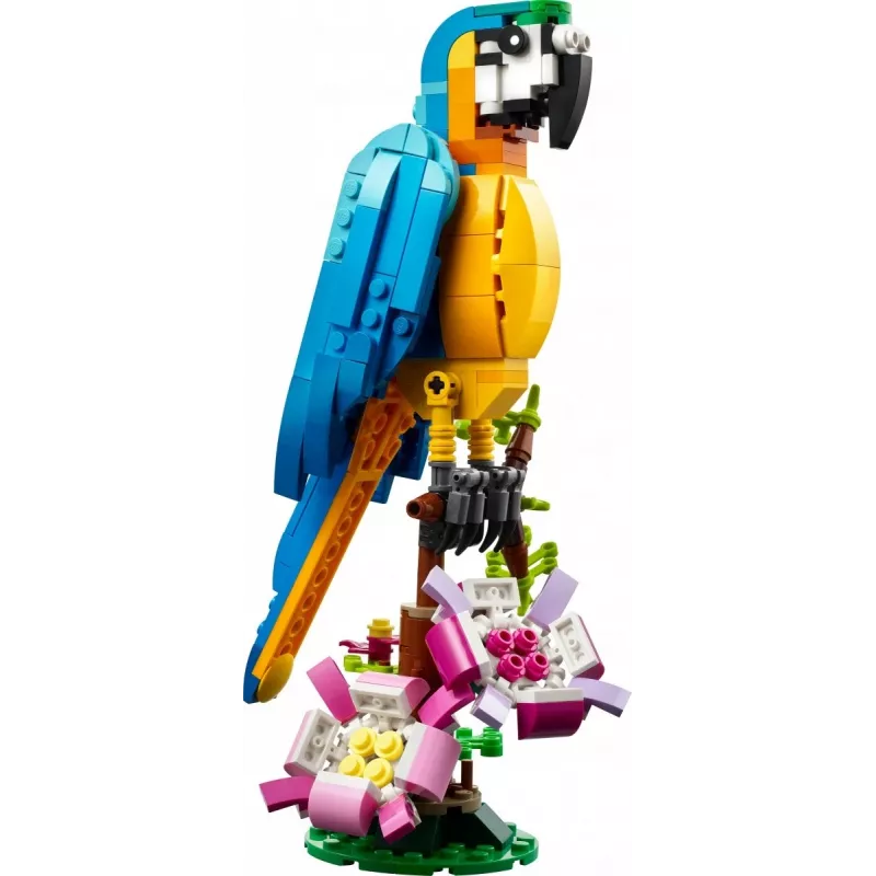 LEGO statybinis rinkinys Egzotiška papūga 31136 — Creator modelis, 253 detalės, 220×120×110 mm