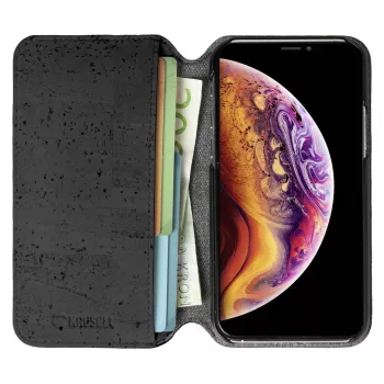 Krusell Birka folio dėklas iPhone 11 Pro Max 16,5 cm juodos spalvos