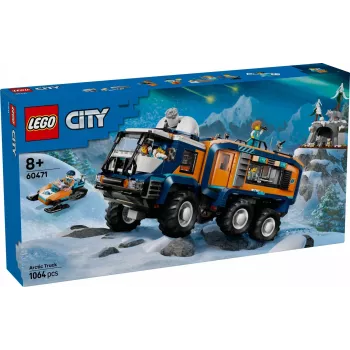 LEGO City Arktinis tyrinėtojų sunkvežimis 60471 – 1064 dalių rinkinys su 4 minifigūrėlėmis ir mobiliąja laboratorija, nuo 8 metų
