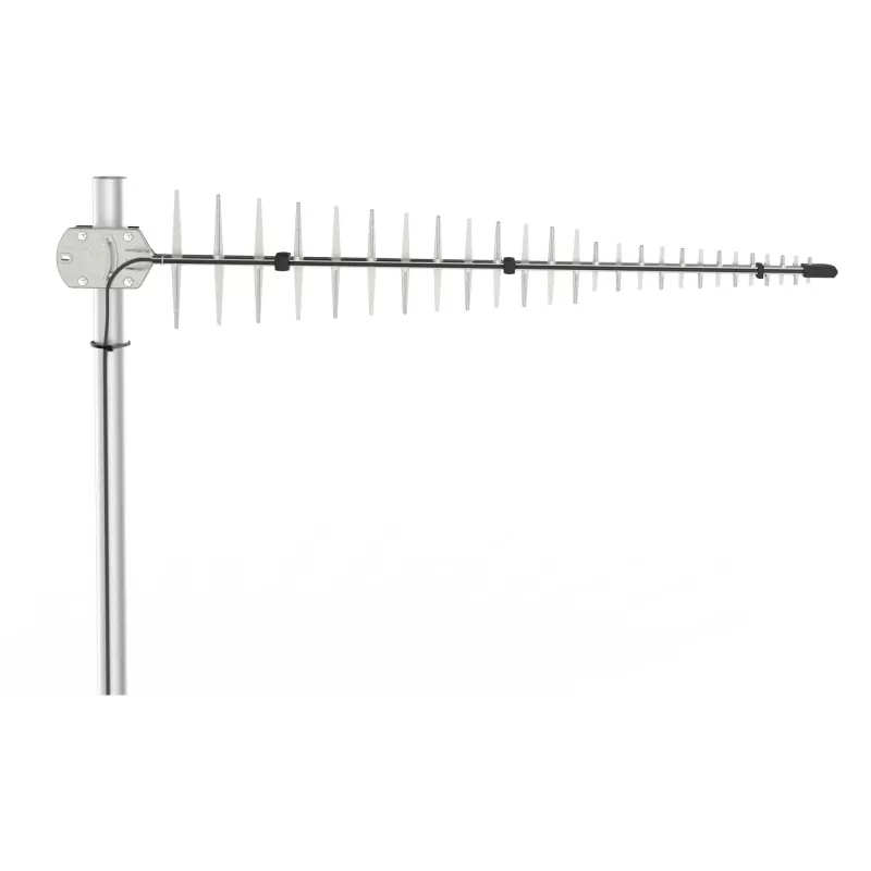Poynting Antennas LTE/GSM stiebo antena A-LPDA-0092 sidabrinė SMA (M) LoRa Helium 11dbi Yagi/stiebo antena SMA vyriška 7m kabelis