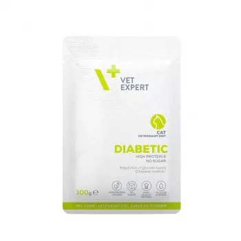VET EXPERT Veterinary Diet Diabetic Cat šlapias ėdalas katėms 100g