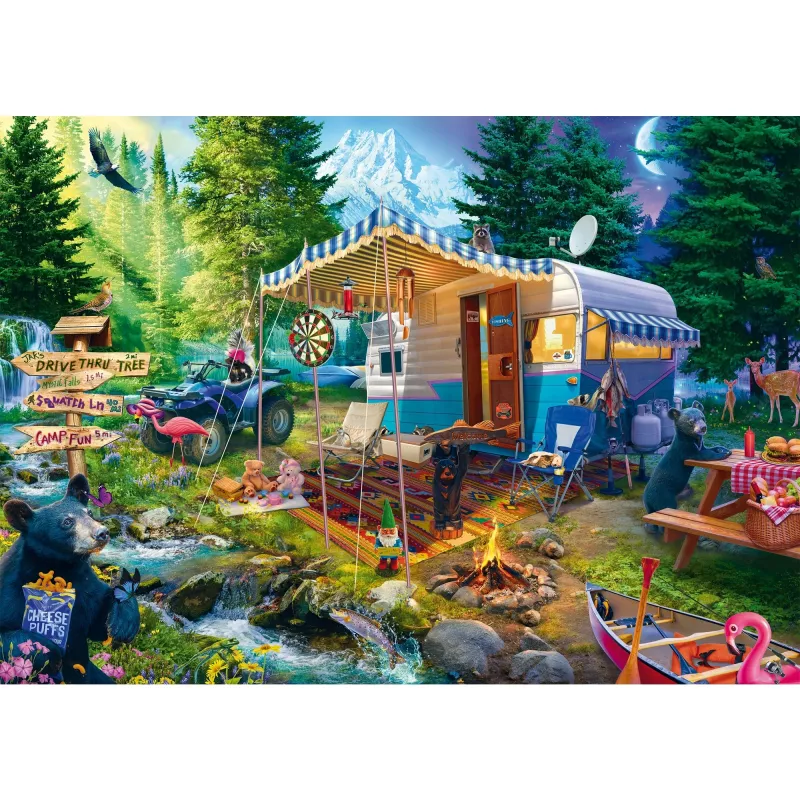 Dėlionė 1000 dalių, Schmidt Spiele — Jeff Haynie: Su karavana kalnuose
