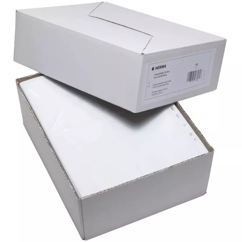 Foto kišenės HERMA Fotophan 10x15 cm portretas balta 250 vnt
