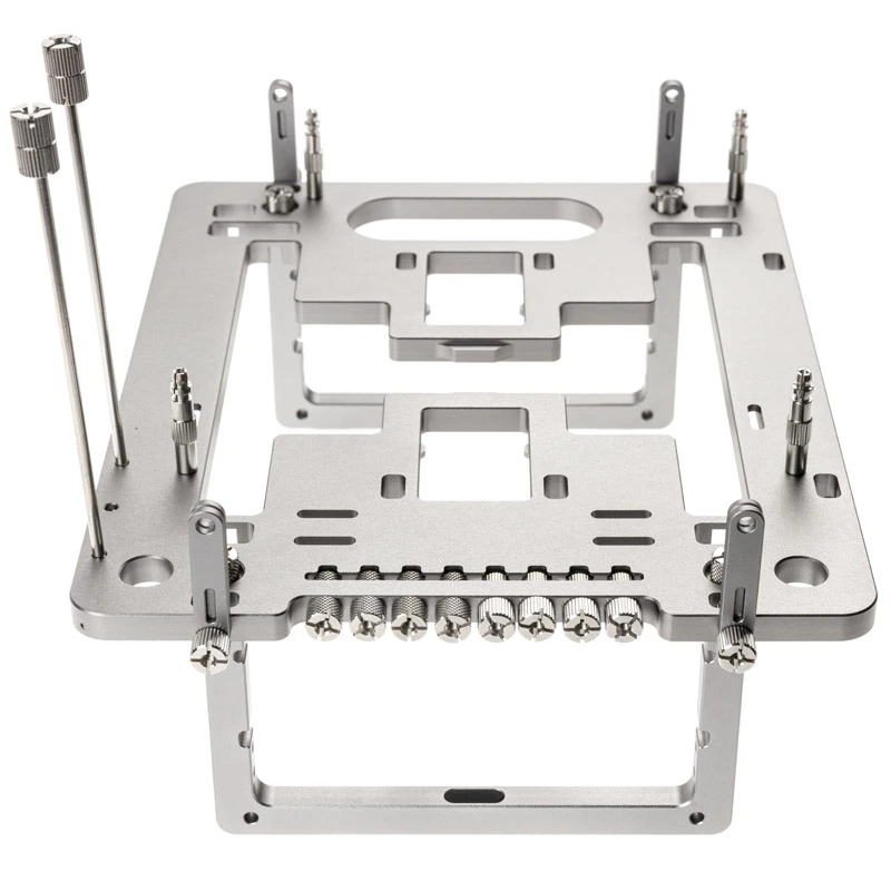 Mini benchtable korpusas Streacom BC1 Mini V2 sidabrinis – kompaktiškas atviro rėmo stendas