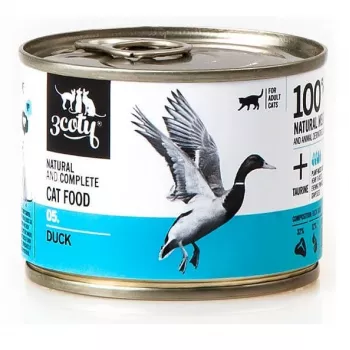 Šlapias ėdalas katėms 3coty Duck 180 g