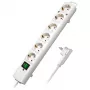 Brennenstuhl Comfort-Line Plus Steckdosenleiste 6-fach mit Flachstecker weiß 2m