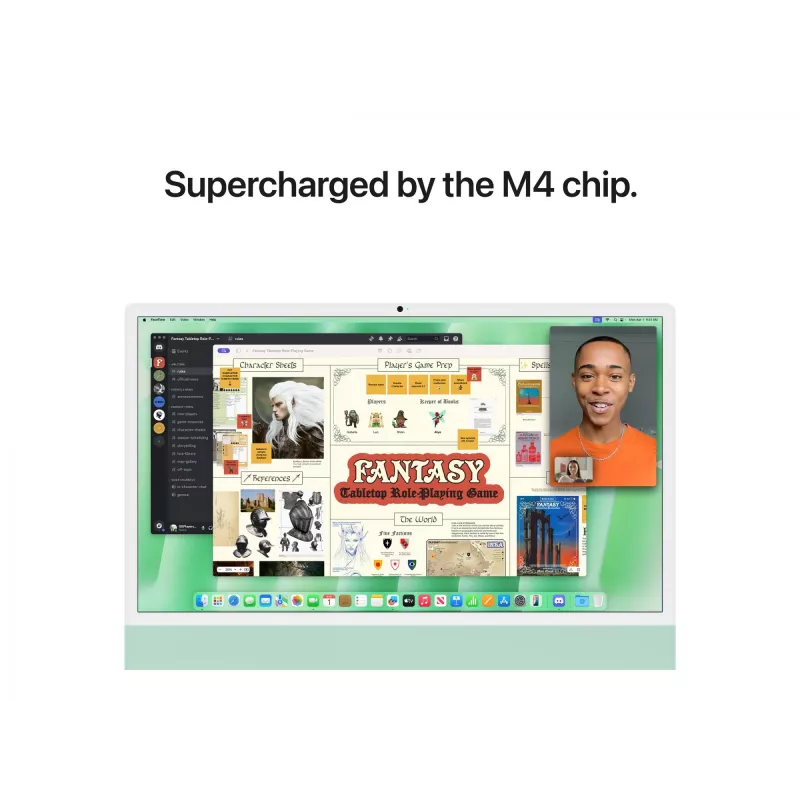 iMac 24 colių: M4 10/10, 16GB, 512GB SSD – Žalia
