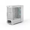 Fractal Design Epoch White TG RGB Clear Tint – baltas kompiuterio korpusas
