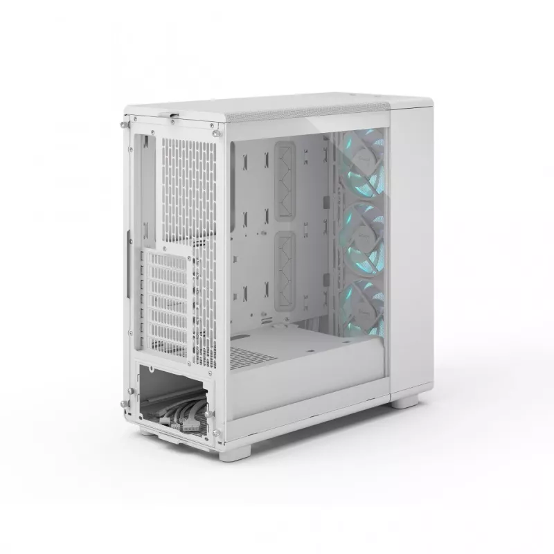 Fractal Design Epoch White TG RGB Clear Tint – baltas kompiuterio korpusas