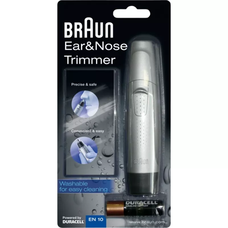 Braun Exact Series EN 10 precizinis trimeris ausims ir nosiai, juodas, sidabrinis
