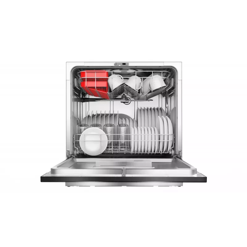Indaplovė Toshiba DW-08T2EE(W)-PL, 8 komplektų, F energijos klasė, 49 dB, 55×59×50 mm