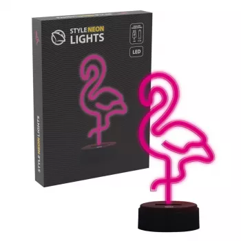 LED dekoratyvinė stalinė lempa MANTA SNL79PK rožinis flamingas