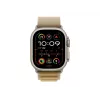 APPLE Watch Ultra 2 GPS + Cellular 49mm Natural Titanium dėklas su Tan Alpine Loop dirželiu - Mažas