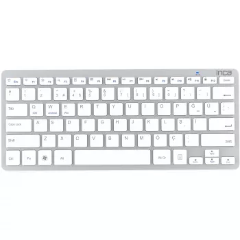 Belaidė klaviatūra Inca IBK-569BT Bluetooth 78 klavišų Metalinė sidabrinė