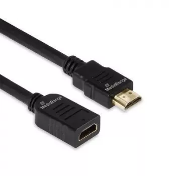 HDMI ilginimo laidas MediaRange MRCS256, HDMI 2.0, 18 Gbit/s, ARC, HDMI Type A kištukas į lizdą, 2 m, juodas