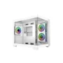 Cooler Master Elite 481 WOOD White, mATX, priekinis skydelis, 70° pilno vaizdo grūdintas stiklas