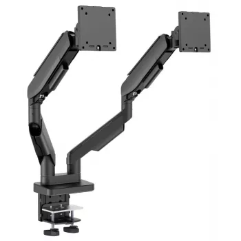 Dvigubas monitoriaus laikiklis LC-Power LC-EQ-A34B-D 34 col. juodas, spaustuvas, 40 kg