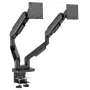 Dvigubas monitoriaus laikiklis LC-Power LC-EQ-A34B-D 34 col. juodas, spaustuvas, 40 kg
