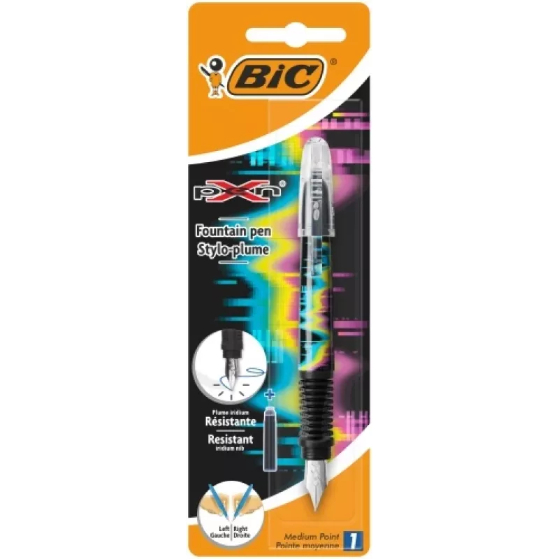 BIC automatinis plunksninis rašiklis X Pen Decor Girls Blister 1