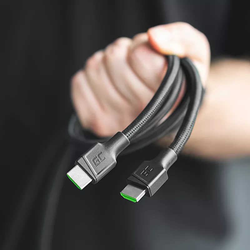 Green Cell HDGC02 HDMI laidas 3 m HDMI A tipo (standartinis) juodas (HDGC02)