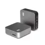 Mini kompiuteris FutureNUC Lux NUC 14U9HL-W11P-1T — Intel Core Ultra 9 185H 3.8/5.1 GHz, 32 GB DDR5, 4 TB SSD, Windows 11 Pro, Intel Iris Xe, pilka metalo spalva
