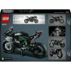 LEGO Technic motociklo modelis Kawasaki Ninja H2R 42170 — 1:1 mastelio replika, 643 detalės, instrukcijų lapas, nuo 10 metų